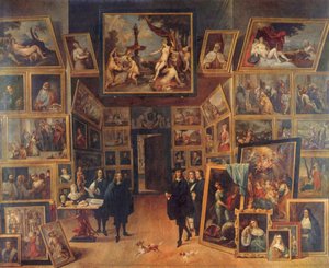 El archiduque Leopoldo Guillermo de Habsburgo (1614-1662) en su pinacoteca de Bruselas de David Teniers the Younger