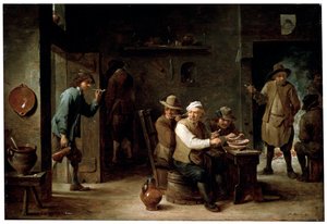 En una taberna, 1640s de David Teniers the Younger
