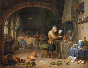 El alquimista de David Teniers the Younger