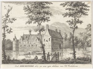 Vista del viejo Heemstede Oud Heemstede 1607. según un boceto de egte de D. Vinkeboons (título sobre el objeto) de David Vinckboons (I)