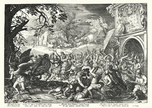 La Lucha de Hombres y Animales contra la Muerte y el Tiempo de David Vinckboons