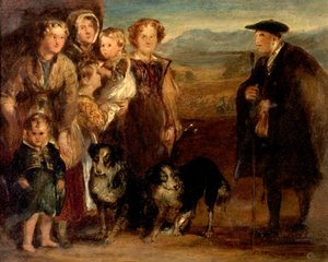 Una familia de las tierras altas, 1823 de David Wilkie