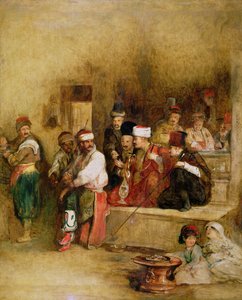 Un mensajero tártaro narrando la noticia de la victoria de San Juan de Acre, 1840 de David Wilkie