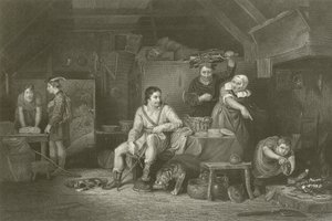 Alfredo en la cabaña del pastor de David Wilkie