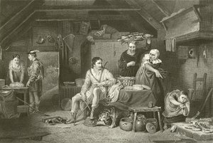 Alfredo en la cabaña del pastor de David Wilkie