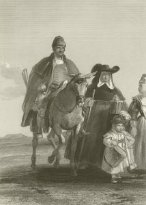 Grupo de figuras entrando en Madrid de David Wilkie