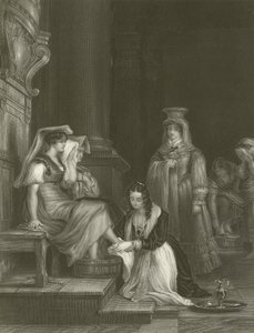 La princesa Doria lavando los pies de los peregrinos de David Wilkie