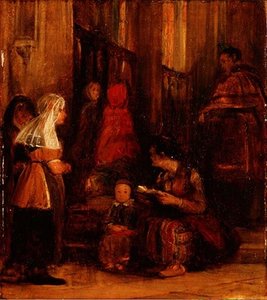 Siete Figuras en una Iglesia de David Wilkie