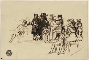 Estudio para el Grupo Derecho de David Wilkie