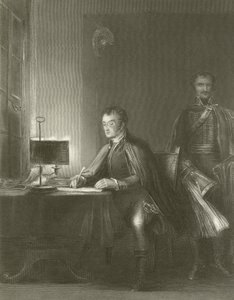 El Duque de Wellington escribiendo sus despachos de David Wilkie