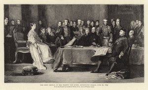 El primer consejo de Su Majestad la Reina, Palacio de Kensington, 20 de junio de 1837