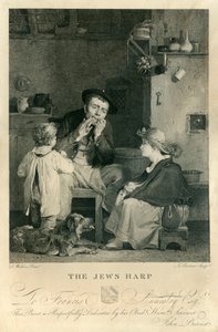 El arpa judía, litografía de L