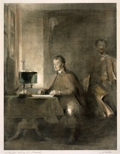 Wellington escribe sus despachos de David Wilkie