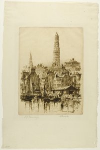 Greenock No. 1, lámina trece de The Clyde Set de David Young Cameron