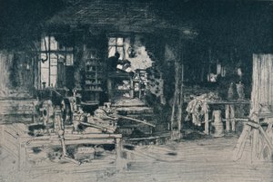 El taller, Stirling, 1905 de David Young Cameron