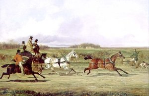 Un cazador pasando un tándem con un deportista junto a un estilo de David of York Dalby