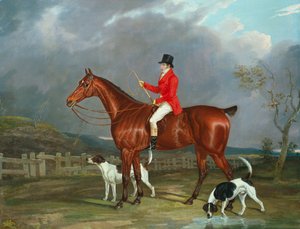 Un cazador y perros, 1824 de David of York Dalby
