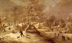 El viejo pueblo bajo la nieve