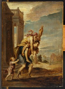 Eneas huyendo de Troya