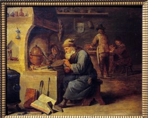Un alquimista de David Teniers the Younger