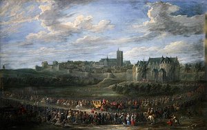 Entrada de una princesa en Bruselas de David Teniers the Younger