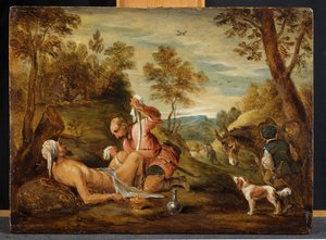 El buen samaritano de David Teniers the Younger