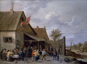 Kermis el día de San Jorge de David Teniers the Younger