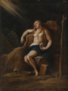 María Magdalena en el desierto, después de Jacopo Palma, Il Giovane