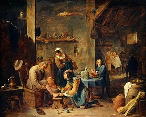 La barbería de David Teniers the Younger