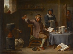 la visita del medico de David Teniers the Younger