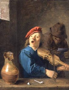 El Violinista, 1633 de David Teniers the Younger