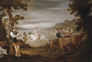 El rapto de Europa, 1654-56 de David Teniers the Younger