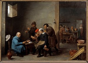 El hombre del sombrero blanco de David Teniers the Younger