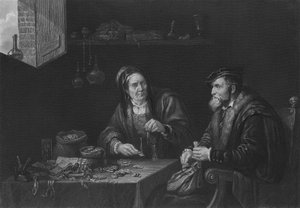 Los avaros de David the Younger after Teniers