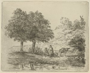 paisaje en familia de David van der Kellen