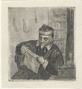 hombre leyendo de David van der Kellen
