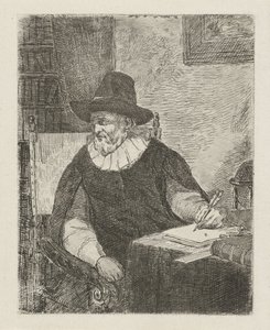 hombre en un estudio de David van der Kellen