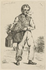 dos hombres en un jardín de David van der Kellen