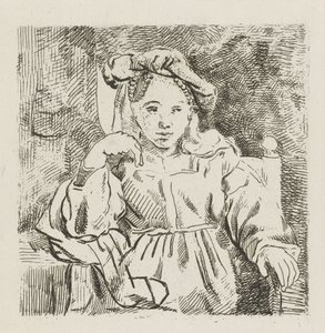 niña sentada