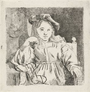 niña sentada