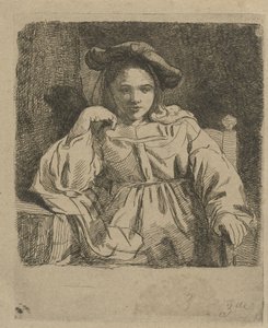 niña sentada de David van der Kellen