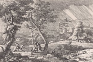 Placa 6: la tempestad, 1743 de Davide Antonio Fossati