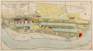 Royal Victoria and Albert and King George V Docks 1934, c.1934 (impresión) de Day & Son Vincent Brooks