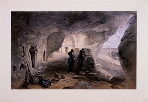 Iglesia Excavada en las Cavernas en Inkermann Mirando al Oeste, Crimea, Ucrania, 1855