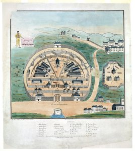 Una representación de la masacre de prisioneros americanos en la prisión de Dartmoor, el 6 de abril de DeWitt C. Hitchcock