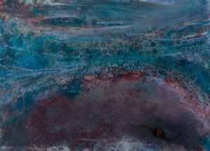 Profundidades azules agrietadas de Deb Chaney