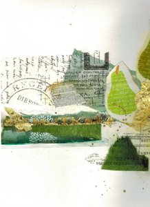 Collage de peras verdes de Deb Chaney