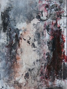 Rojo abstracto y intenso de Deb Chaney