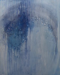 Geometría sagrada azul de Deb Chaney