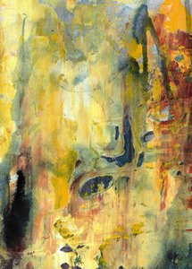 Oro abstracto vibrante de Deb Chaney